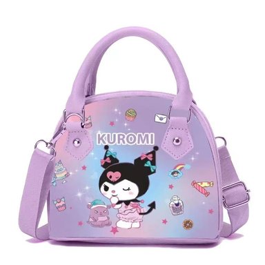 CARTERA SANRIO KUROMI CUERO PU MORADO