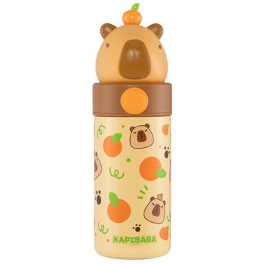 TERMO CAPIBARA ACERO INOXIDABLE 350 ML MARRÓN