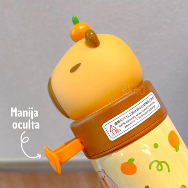 TERMO CAPIBARA ACERO INOXIDABLE 350 ML MARRÓN - 5