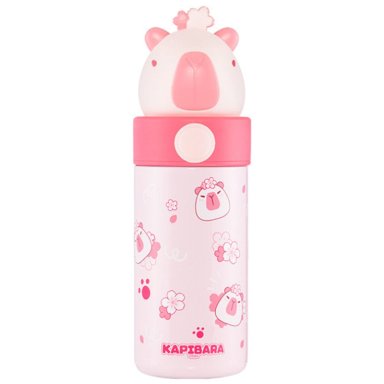 TERMO CAPIBARA ACERO INOXIDABLE 350 ML ROSADO