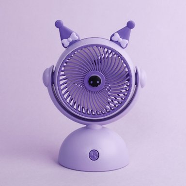 MINI VENTILADOR PORTÁTIL ESTILO KUROMI LILA