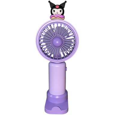 VENTILADOR MANO PORTÁTIL KUROMI CON BASE PARA CELULAR