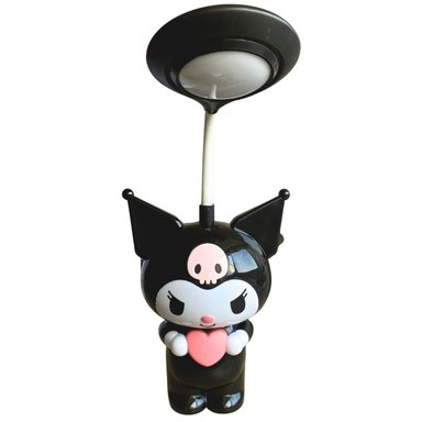 LÁMPARA Kuromi RECARGABLE CON TAJADOR INALÁMBRICA USB NEGRA