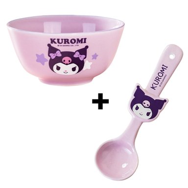 MINI BOWL DE CERÁMICA KUROMI CON CUCHARA