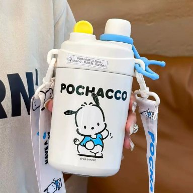 TERMO DE ACERO INOXIDABLE POCHACCO SANRIO 520 ML