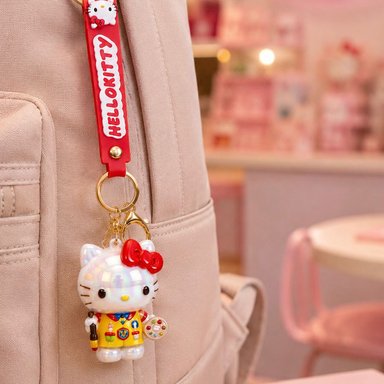 PACK DE 4 LLAVEROS HELLO KITTY TORNASOLADOS 5.5 CM - 4