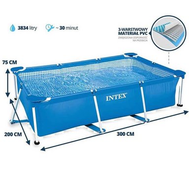 INTEX -  PISCINA ESTRUCTURAL RECTANGULAR 300 X 200 X 75 CM - 2
