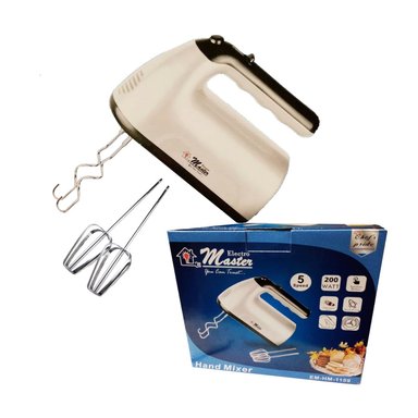 BATIDORA DE MANO EM-HM-1159 ELECTRO MASTER 5 VELOCIDADES 200W