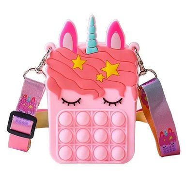 MORRAL POP IT UNICORNIO ANTI ESTRÉS ROSADO
