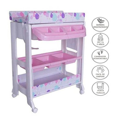 BAÑERA CAMBIADOR EBABY NATIEL 815