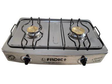 COCINA DE MESA FADIC 2 QUEMADORES CLÁSICO ACERO