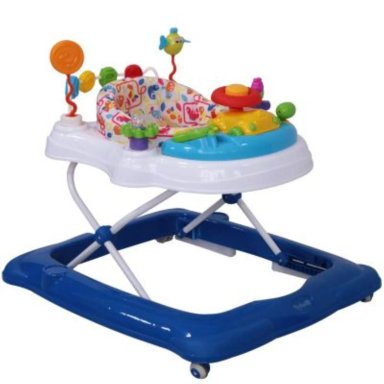 ANDADOR CON ASIENTO GIRATORIO LESSI AZUL