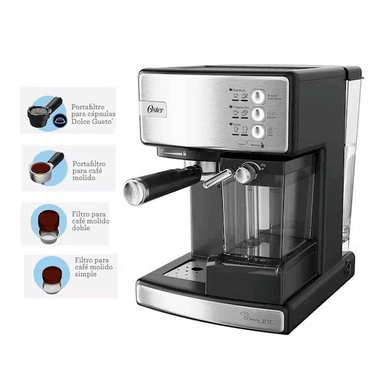 CAFETERA AUTOMÁTICA OSTER BVSTEM6603SS-053 FILTRO ESPRESSO PRIMA LATTE I BVSTEM6603SS