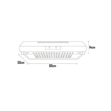 CAMPANA EXTRACTORA MIDEA 3 VEL MJUD24S6AS 60CM - 4