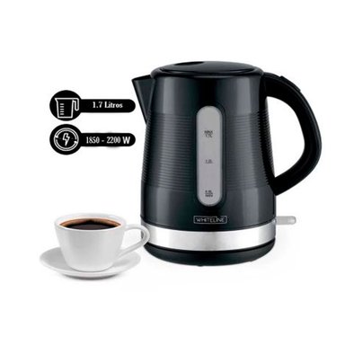 HERVIDOR ELÉCTRICO WHITELINE 1707 1.7 LITROS NEGRO