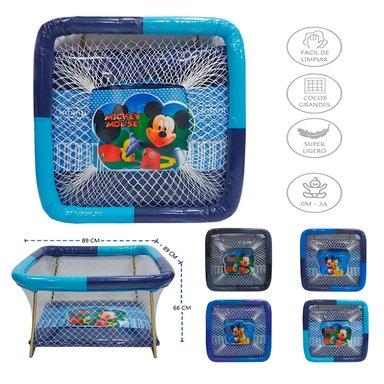 CORRAL PARA BEBES ACOLCHADO MIKA NIÑO COLOR ALEATORIO