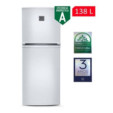 REFRIGERADORA ELECTROLUX TOP FREEZER FROST ERT18G2HNW 138L BLANCA - 2