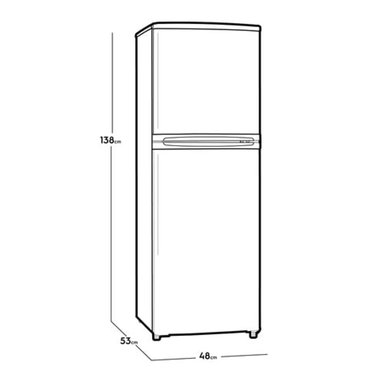REFRIGERADORA ELECTROLUX TOP FREEZER FROST ERT18G2HNW 138L BLANCA - 6