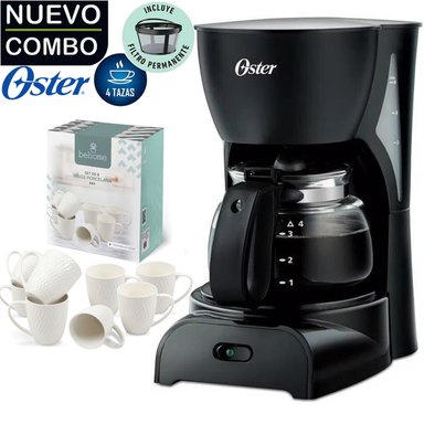 CAFETERA OSTER BVSTDCDR5B-CO BVSTDCDR5B 4 TAZAS + SET TAZAS