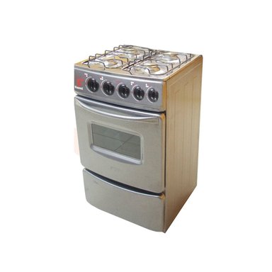 COCINA FADIC CON RESPALDAR Y HORNO 20 SAMI 4H GRIS +PROTECTOR - 2