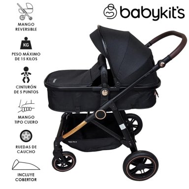 COCHE MOISÉS BABY KITS VOX T BK6074 NEGRO