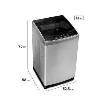 LAVADORA ELECTROLUX CARGA SUPERIOR 9KG PREMIUM CARE GRIS EWIW09F2USVG - 5