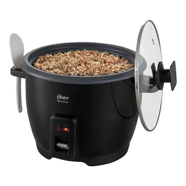 CUATRICOMBO OSTER OLLA ARROCERA CKSTRCB10DFBLK + LICUADORA BLSTKAGBPB + HERVIDOR 3101 + CUCHILLA - 4