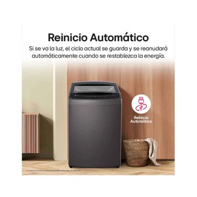 LAVADORA 17 KG CARGA SUPERIOR WT17BVTB NEGRO CLARO - 5