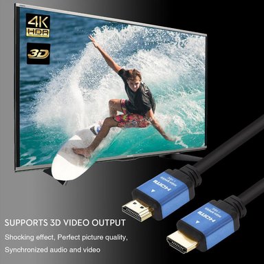 CABLE HDMI 2.0 4K ULTRA HD ALTA VELOCIDAD 3D 3 METROS 2160P PVC SANTOFA ELECTRONICS - 2