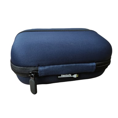 FUNDA CASE DISCO DURO EXTERNO 2.5 SANTOFA ELECTRONICS ANTI GOLPES DOBLE BOLSILLO AZUL - 3