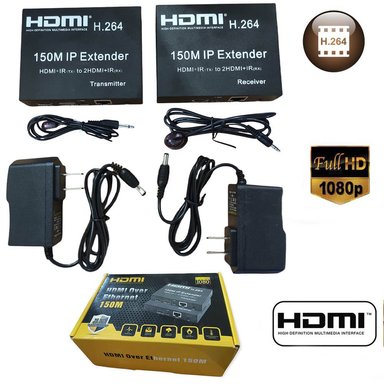 EXTENSIÓN SANTOFA ELECTRONICS EXTENDER HDMI A RJ45 UTP CAT 5 6 HASTA 150 METROS TX RX 1080