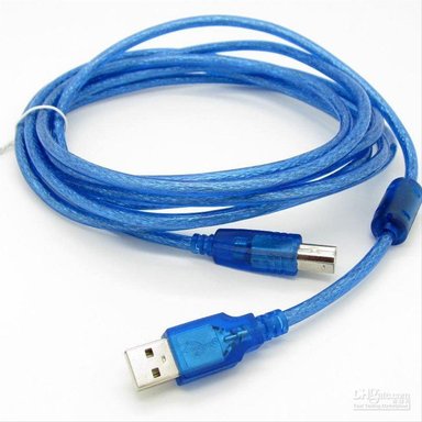 CABLE IMPRESORA ESCANER USB 2.0 AZUL SANTOFA ELECTRONICS 9 METROS - 2