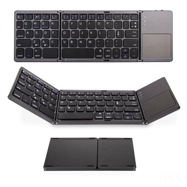TECLADO INALÁMBRICO SANTOFA ELECTRONICS MINI BLUETOOTH PLEGABLE CON TOUCH PAD - 2
