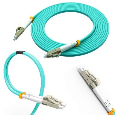 CABLE PATCH CORD FIBRA ÓPTICA OM3 3.0MM LC-LC 50DB 50/25 20 METROS SANTOFA ELECTRNICS - 1
