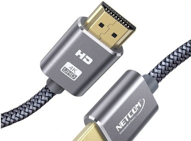 CABLE HDMI NETCOM 2.0 10 METROS ULTRA HD 3D 4K 60HZ 2160P ENMALLADO SANTOFA ELECTRONICS - 2