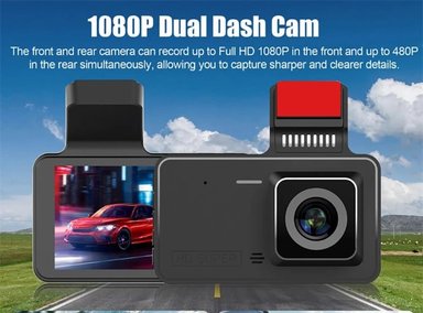 CÁMARA CD D5 FULL HD 1920 X 1080 AUTO Y RETROCESO 2 S DVR DUAL CARRO SANTOFA ELECTRONICS - 4