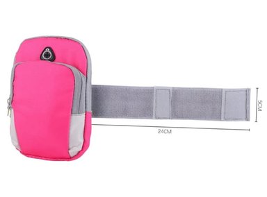 BOLSO PORTA CELULAR DEPORTIVO CON CORREA BRAZALATE FUCSIA SANTOFA ELECTRONICS S0259 - 4