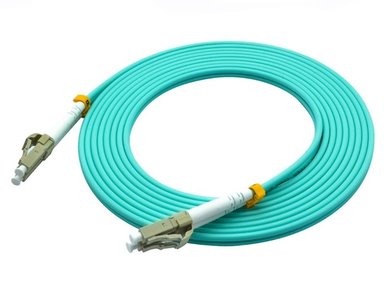CABLE OPTICA 2M PATCH CORD FIBRA OM3 3.0MM LC-LC 50DB 50/25 2 METROS SANTOFA ELECTRONICS - 1