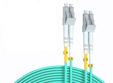 CABLE OPTICA 2M PATCH CORD FIBRA OM3 3.0MM LC-LC 50DB 50/25 2 METROS SANTOFA ELECTRONICS - 2