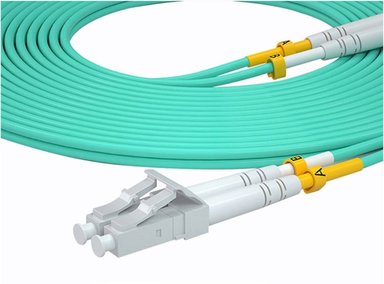 CABLE OPTICA 2M PATCH CORD FIBRA OM3 3.0MM LC-LC 50DB 50/25 2 METROS SANTOFA ELECTRONICS - 3