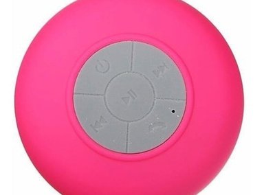 PARLANTE ACUÁTICO BLUETOOTH MANOS LIBRES MICRÓFONO DUCHA FUCSIA SANTOFA ELECTRONICS - 1