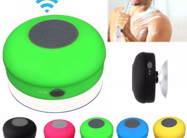 PARLANTE ACUÁTICO BLUETOOTH MANOS LIBRES MICRÓFONO DUCHA FUCSIA SANTOFA ELECTRONICS - 2