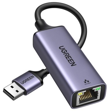 ADAPTADOR UGREEN 50922 USB 3.0 A RJ45 GIGABIT LAN ETHERNET 1000 MBPS RED SANTOFA ELECTRONICS - 1