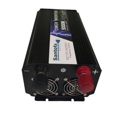 INVERSOR DE CORRIENTE SANTOFA ELECTRONICS 5000W 12V A 220V 1 USB 2 SOCKETS LCD - 4