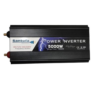 INVERSOR DE CORRIENTE SANTOFA ELECTRONICS 5000W 12V A 220V 1 USB 2 SOCKETS LCD - 5