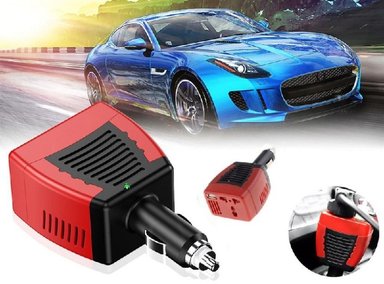 INVERSOR DE CORRIENTE GENERAL 150W PARA AUTO DE 12V A 220V USB CARGADOR 21A SANTOFA ELECTRONICS - 1