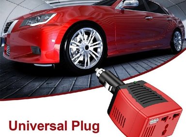 INVERSOR DE CORRIENTE GENERAL 150W PARA AUTO DE 12V A 220V USB CARGADOR 21A SANTOFA ELECTRONICS - 3
