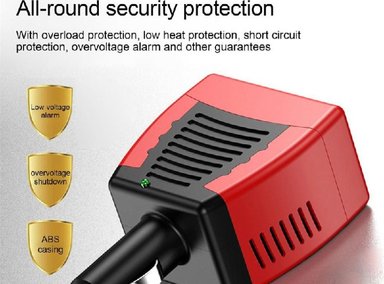 INVERSOR DE CORRIENTE GENERAL 150W PARA AUTO DE 12V A 220V USB CARGADOR 21A SANTOFA ELECTRONICS - 5