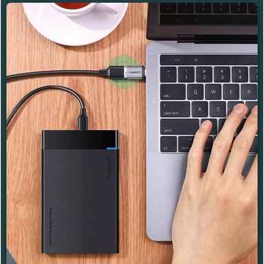 ADAPTADOR 1 PUERTO UGREEN MINI OTG USB TIPO C MACHO A USB 3.0 HEMBRA 5GBPS - 3