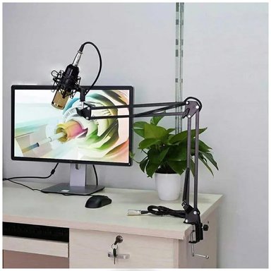 MICRÓFONO CONDESADOR BM800 PROFESIONAL ESTUDIO DE GRABACIÓN PC DORADO SANTOFA ELECTRONICS - 2